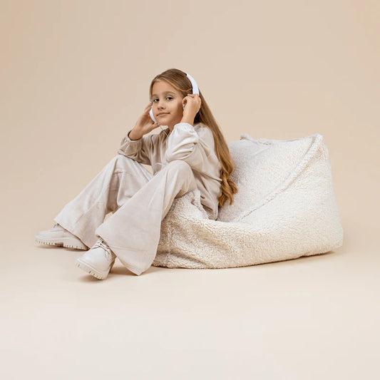 MeowBaby® Bearly Sækkestol – Hvid