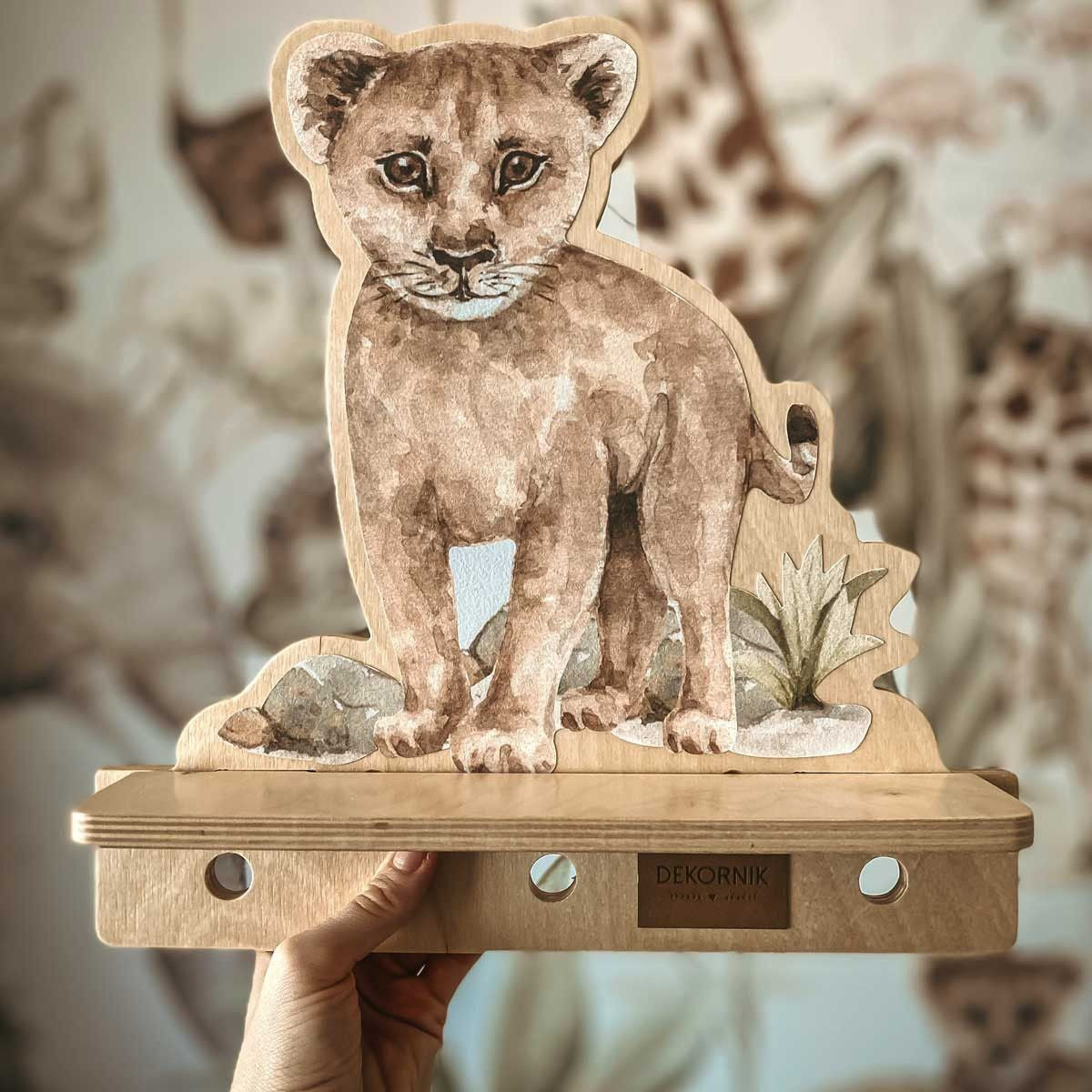 Mini Wall Shelf - Lion