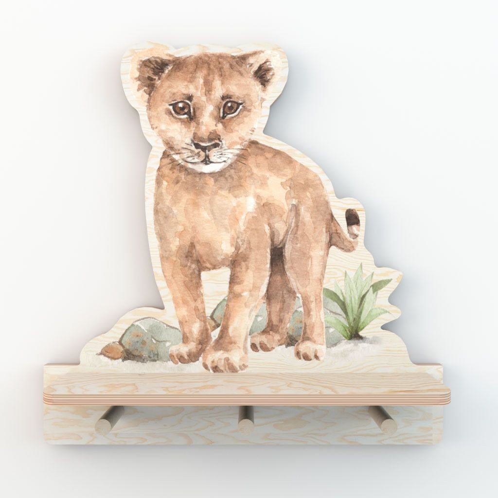 Mini Wall Shelf - Lion