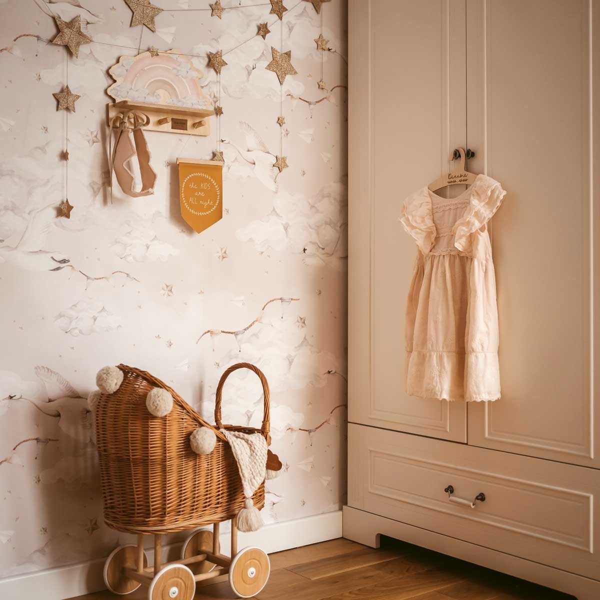 Mini Wall Shelf - Pink Rainbow