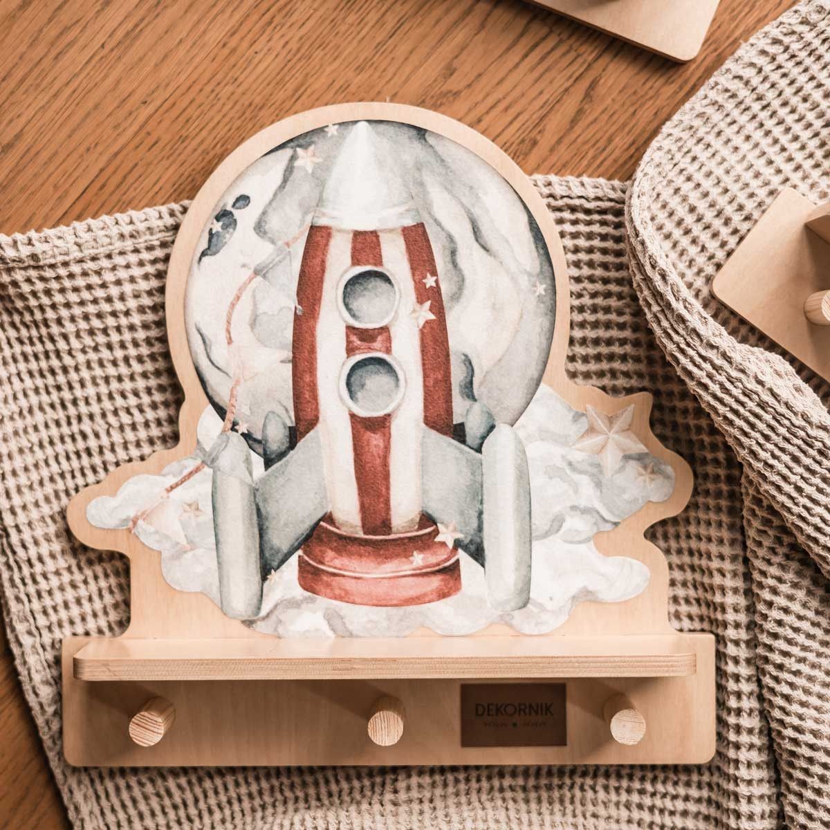 Mini Wall Shelf - Rocketship