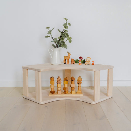 Modular Montessori Shelf Corner - 2 Shelves