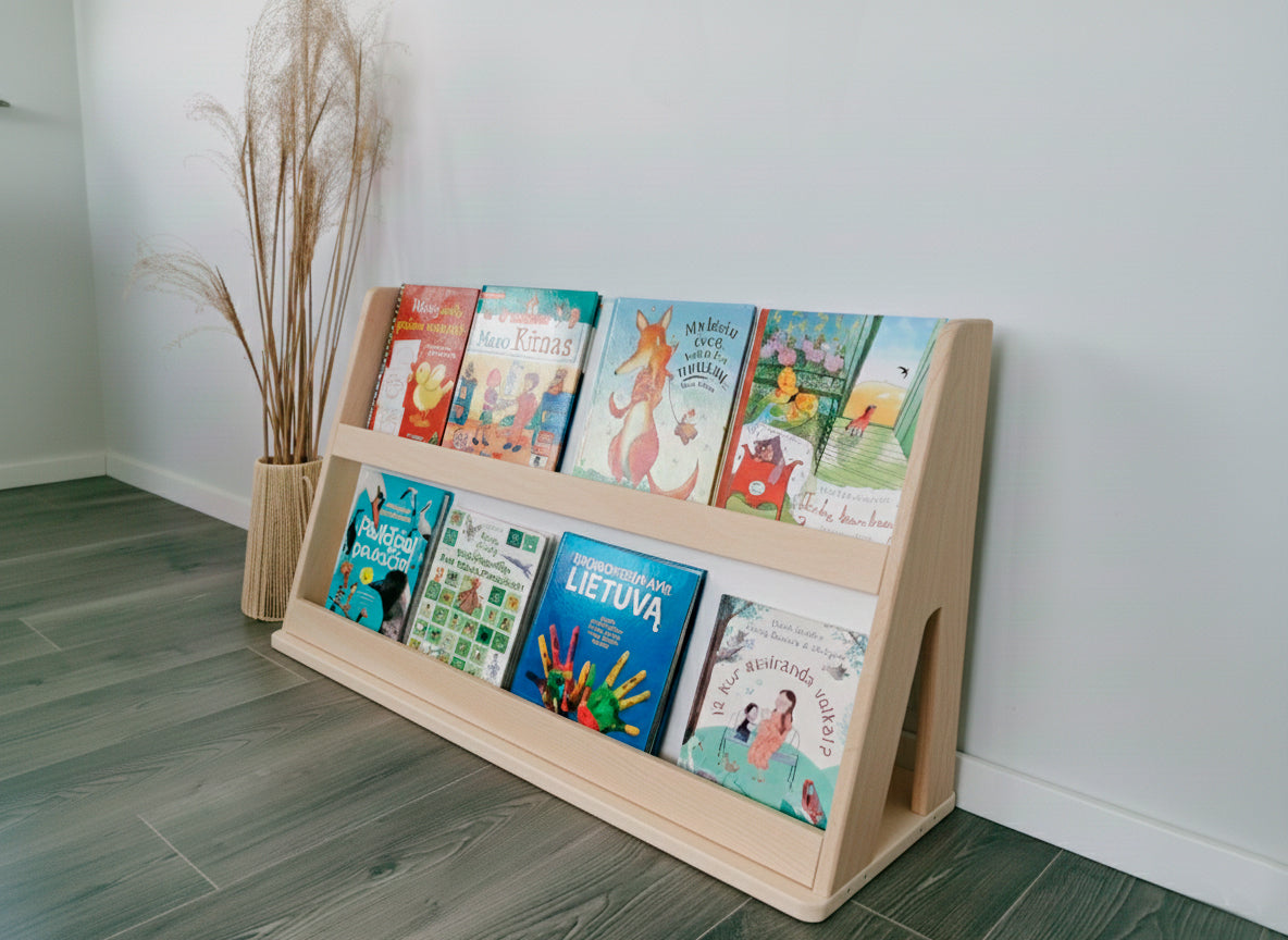One Little Pine Modulær Montessori bogreol – 2 Hylder