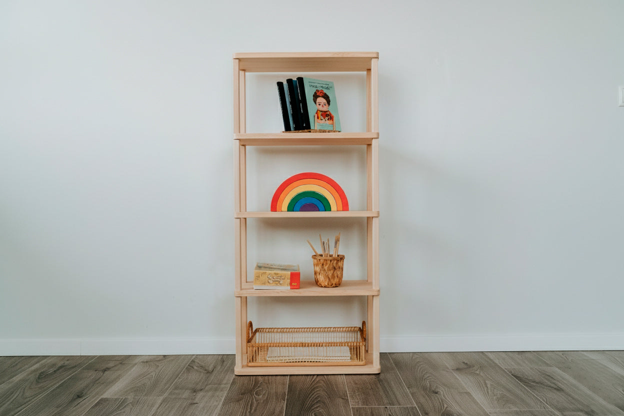 One Little Pine Modulær Montessori reol Straight Mini – 5 Hylder