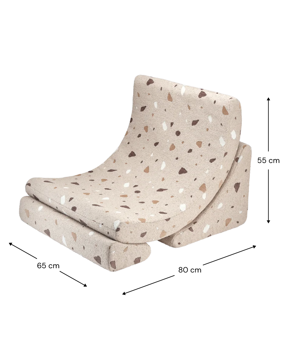 Wigiwama Moon Lænestol – Terrazzo Sand