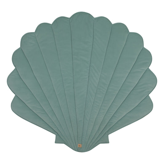 Organic Cotton and Velvet Shell Playmat - Mint