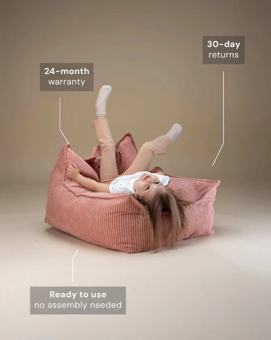 Wigiwama sækkestol – Pink Mousse
