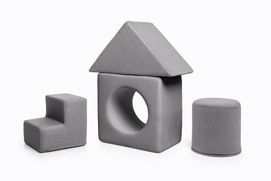 Shappy Playset - Tumlesæt - Dark Grey