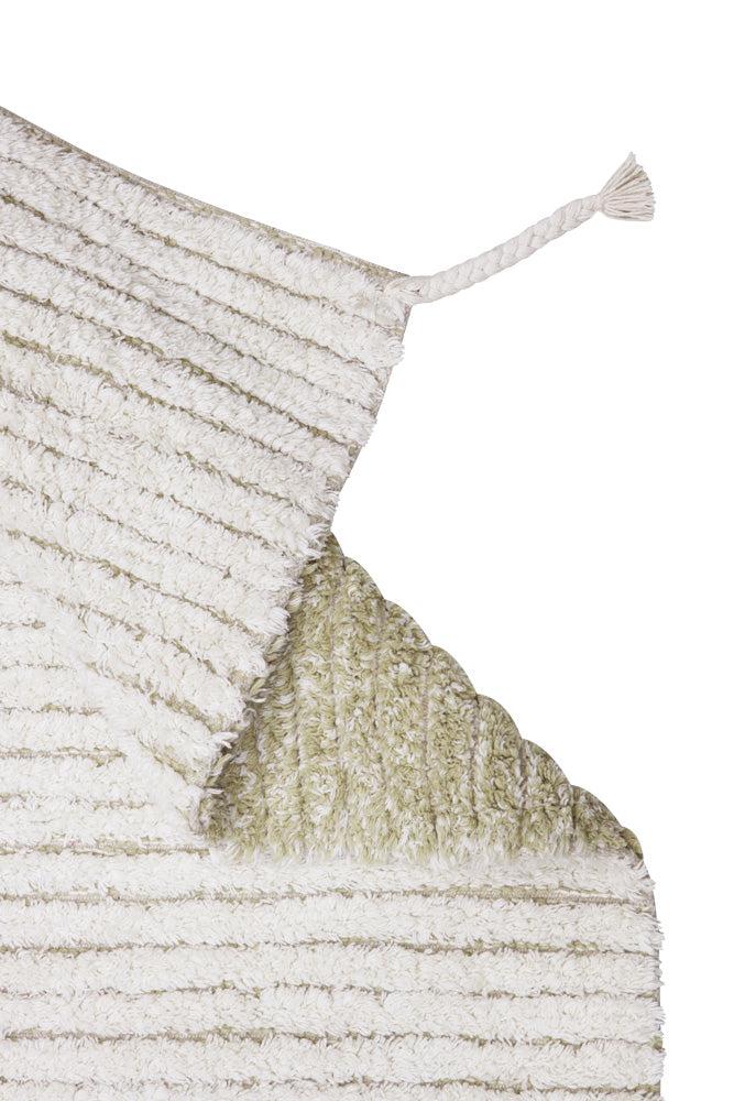 Lorena Canals vendbart vaskbart gulvtæppe Gelato Green 120 x 160 cm – grøn