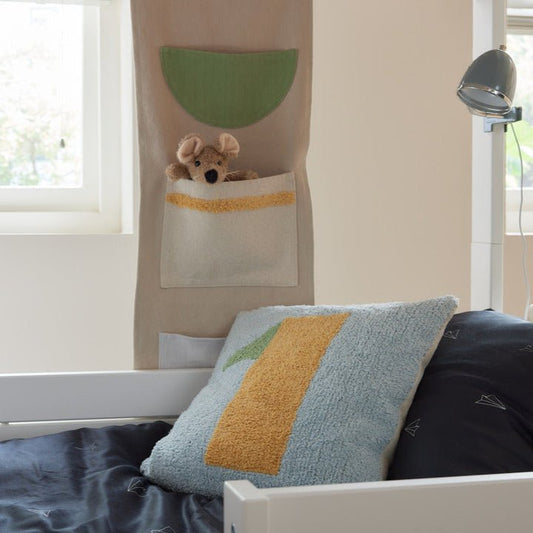 LIFETIME Kidsrooms Olympic Dreams tuftet pude med nr. 1 – 45 x 45 cm
