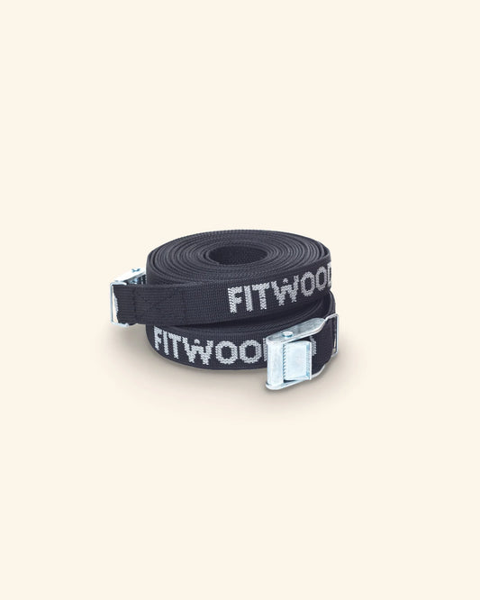 FitWood ULPU MINI gymnastikringe – sort – sorte stropper