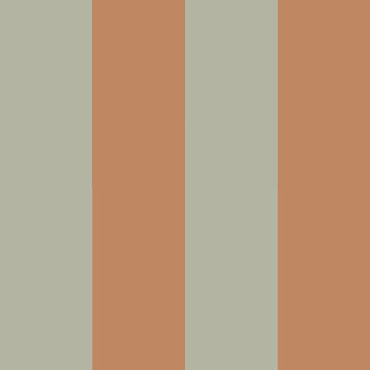 Stripes Green Brown Wallpaper