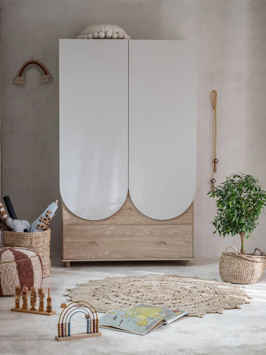 Wood Luck Design - Bloom - stort garderobeskab – cashmere