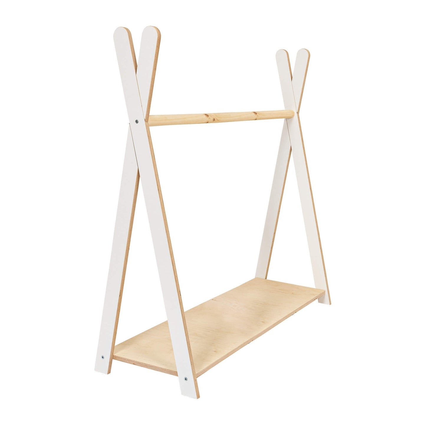 Meowbaby Tipi tøjstativ til børn i hvid (Stor)