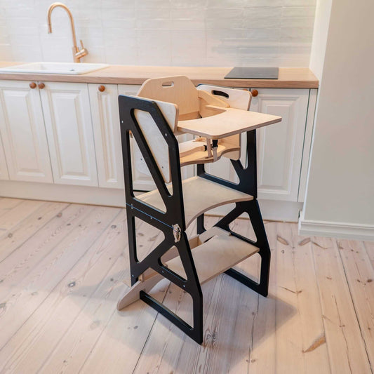 Transformable Kitchen Tower - Modustep and High Chair Combo