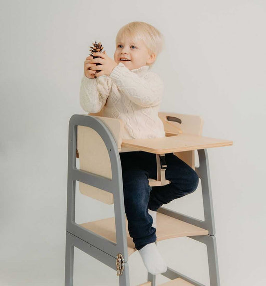 Transformable Kitchen Tower - Sleekstep and High Chair Combo