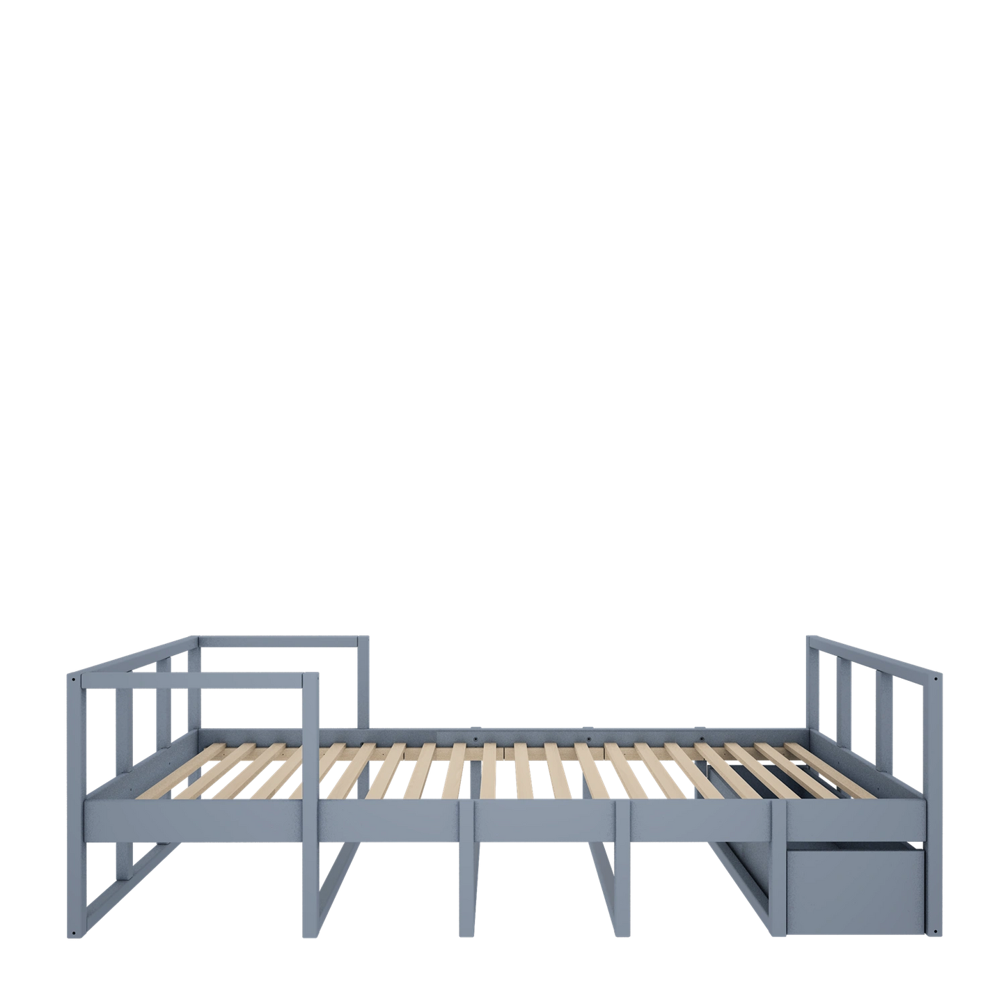 Wood Luck Design - Tweens - børneseng 90 x 200 cm – støvet blå