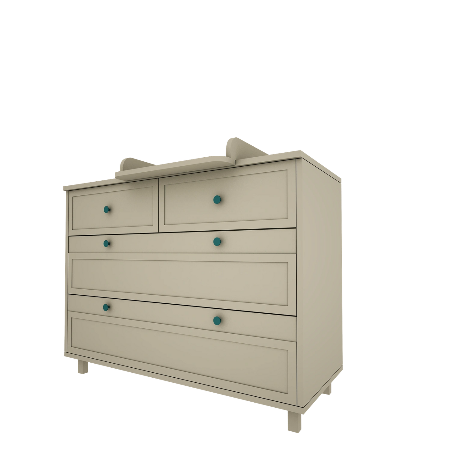 Wood Luck Design - Vintage - pusletop til kommode – eucalyptus
