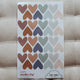 Wall Stickers Hearts - Cappuccino and Blue