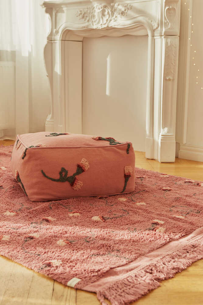 Lorena Canals vaskbart gulvtæppe – English Garden Ash Rose 140x210 cm