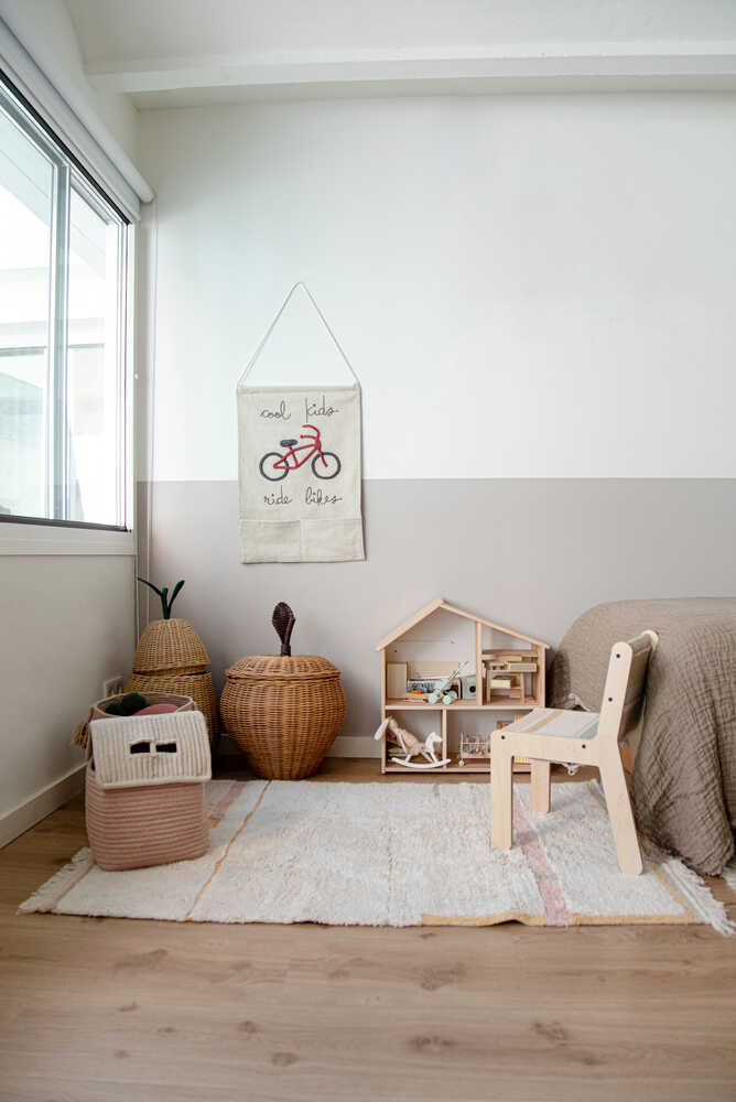 Lorena Canals vaskbart gulvtæppe Lanes Vintage Nude 90 x 130 cm