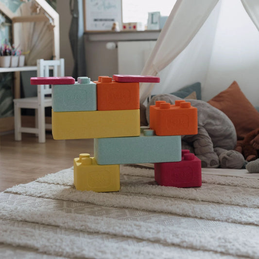 bygge - startersæt “totone” ocean / pink – 12 stk