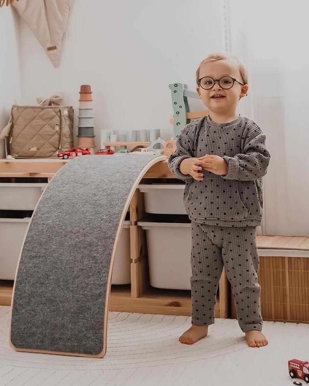 Balancebrætter med filt