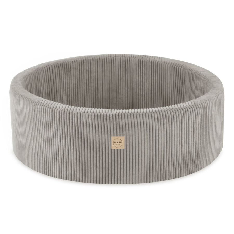Plush Nest boldbassin 90x30 cm – beige med 200 bolde i blå mix