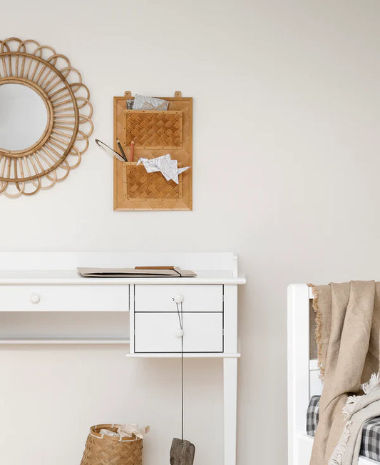 Oliver Furniture juniorskrivebord til børn med 5 skuffer