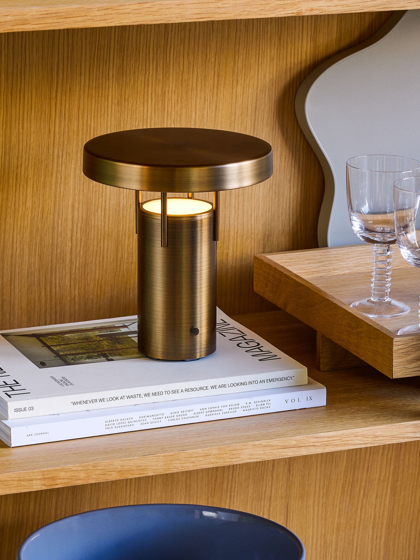 Hübsch BringMe Mini transportabel lampe – bruneret messing