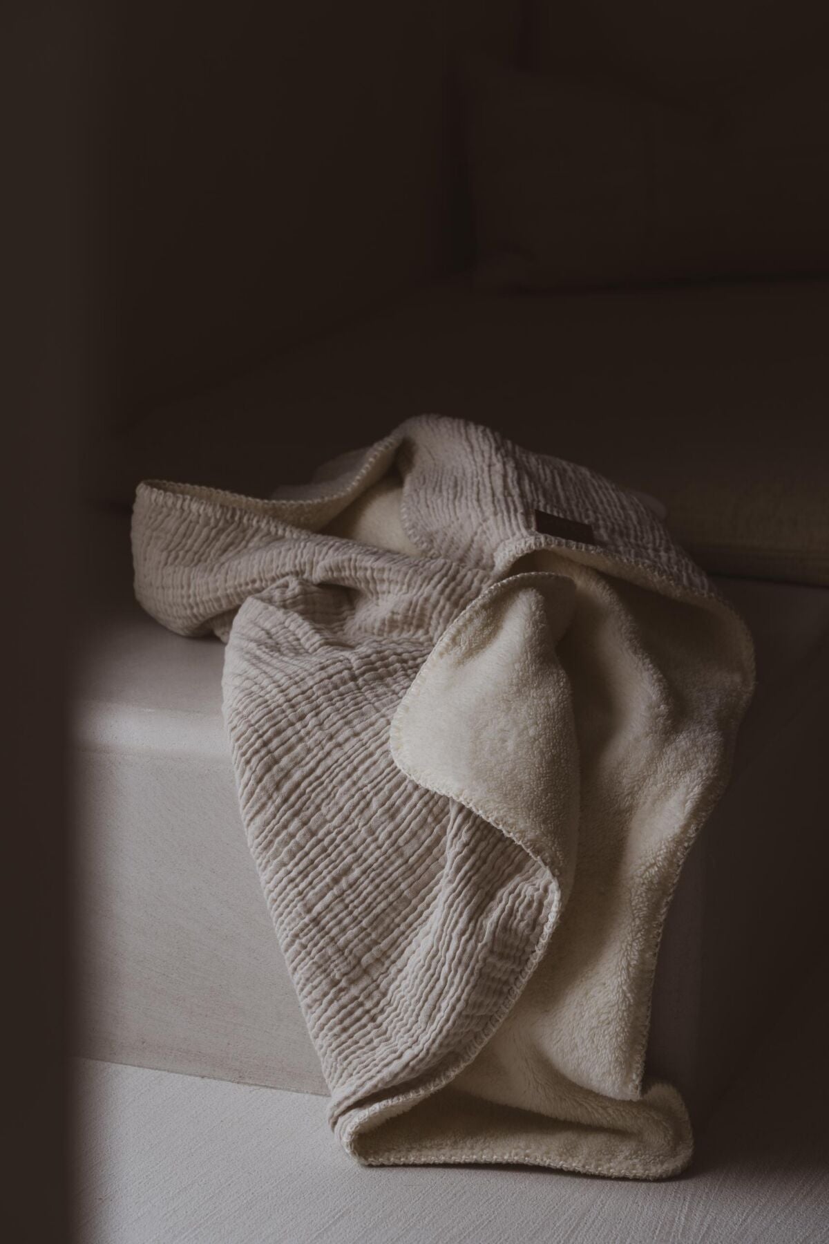 Quax Teddy svøb til baby – Natural Collection - Clay