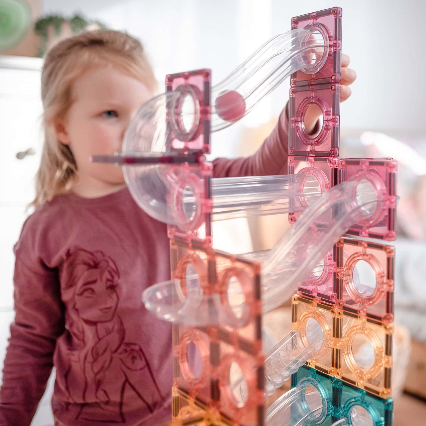 Connetix Ball Run Pack Magnetsæt 106 dele - Pastel