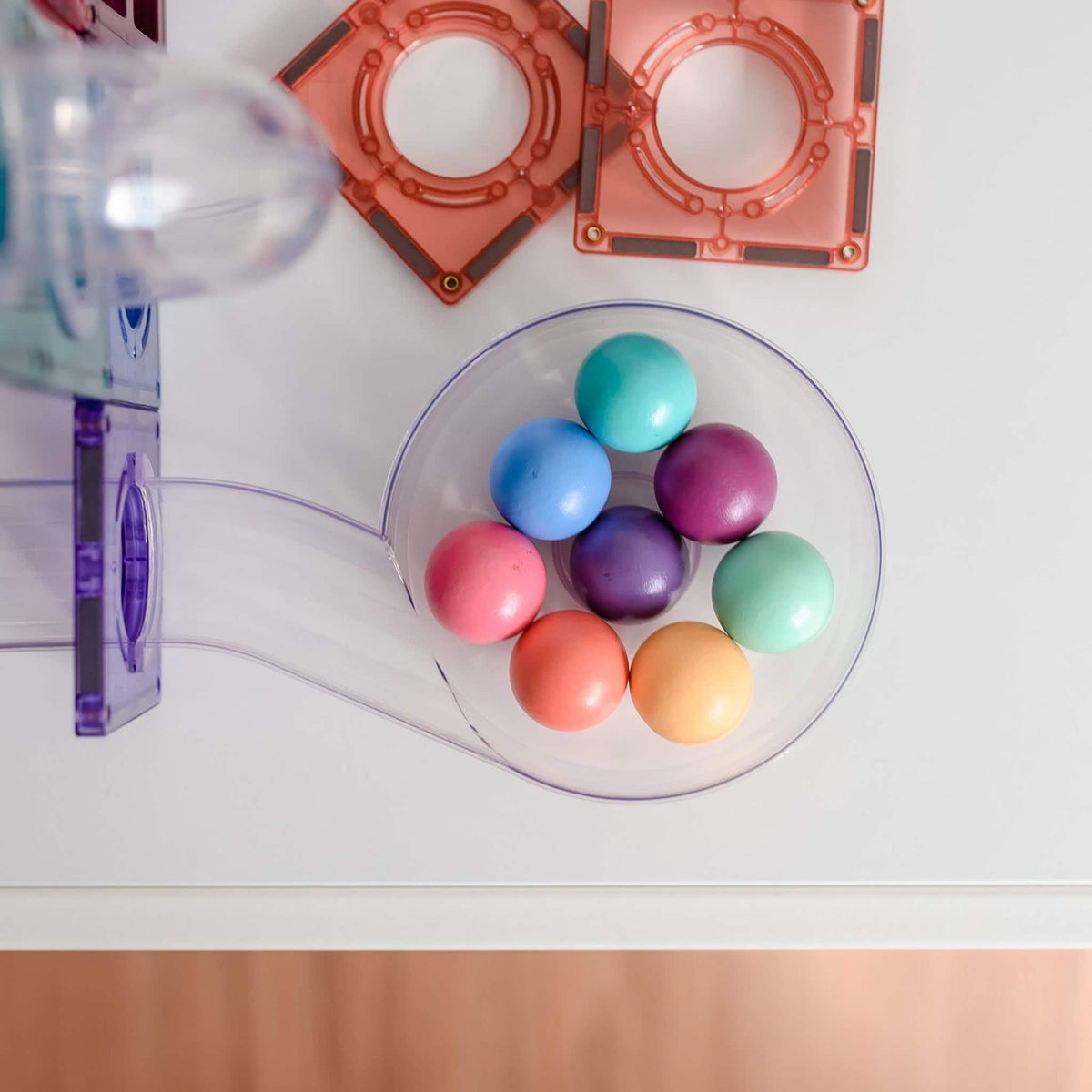 Connetix Ball Run Pack Magnetsæt 106 dele - Pastel