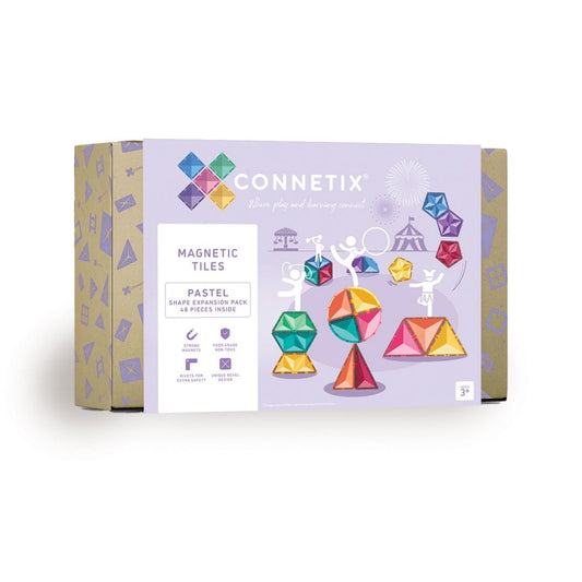 Connetix Expansion Pack Udvidelsessæt 48 dele - Pastel