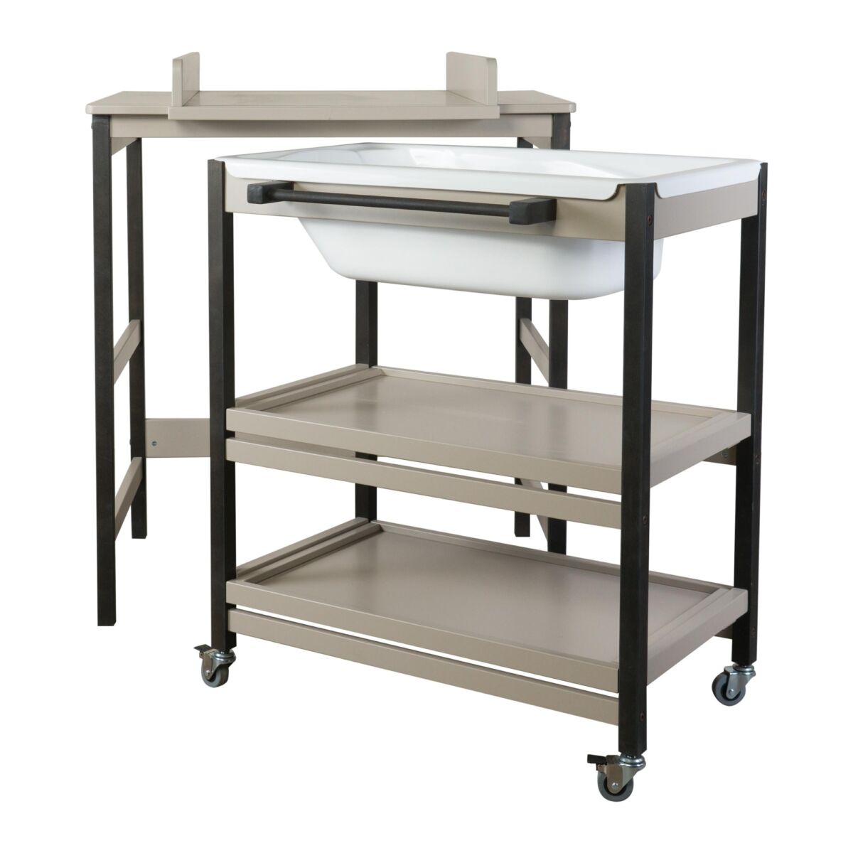 Quax puslebord med bad – Smart – Stone/Eboni