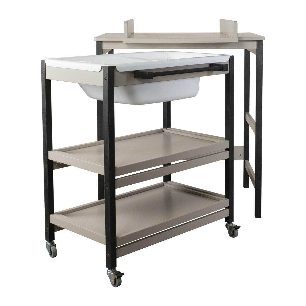 Quax puslebord med bad – Smart – Stone/Eboni