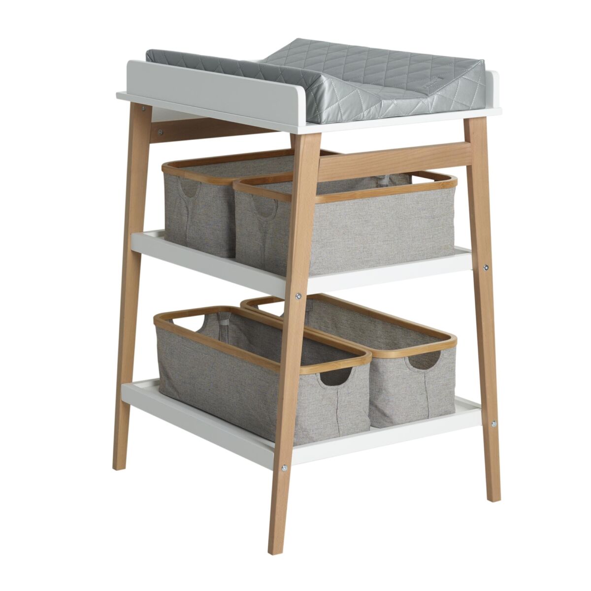 Quax puslebord – Hip – Hvid/Natur