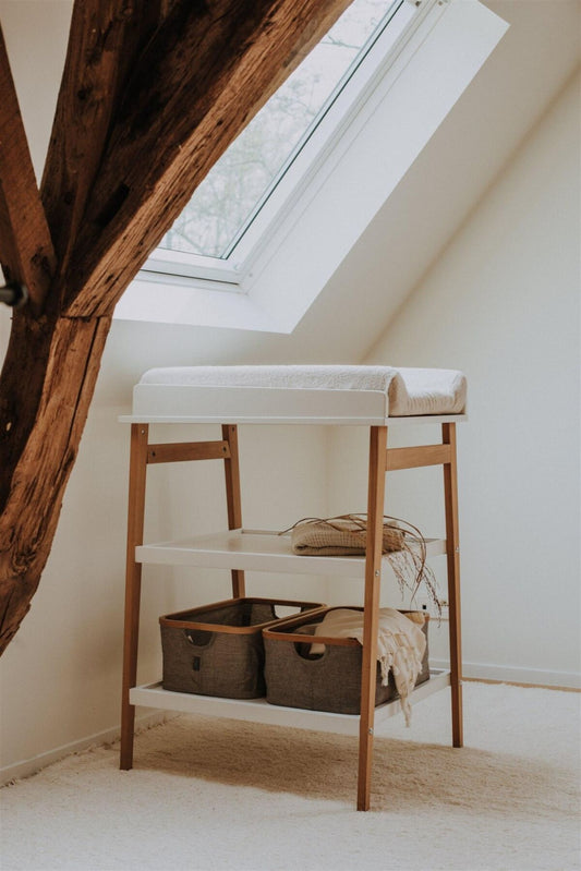 Quax puslebord – Hip – Hvid/Natur