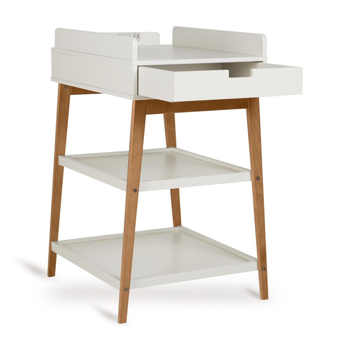 Quax puslebord – Hip med skuffe – Clay/Walnut