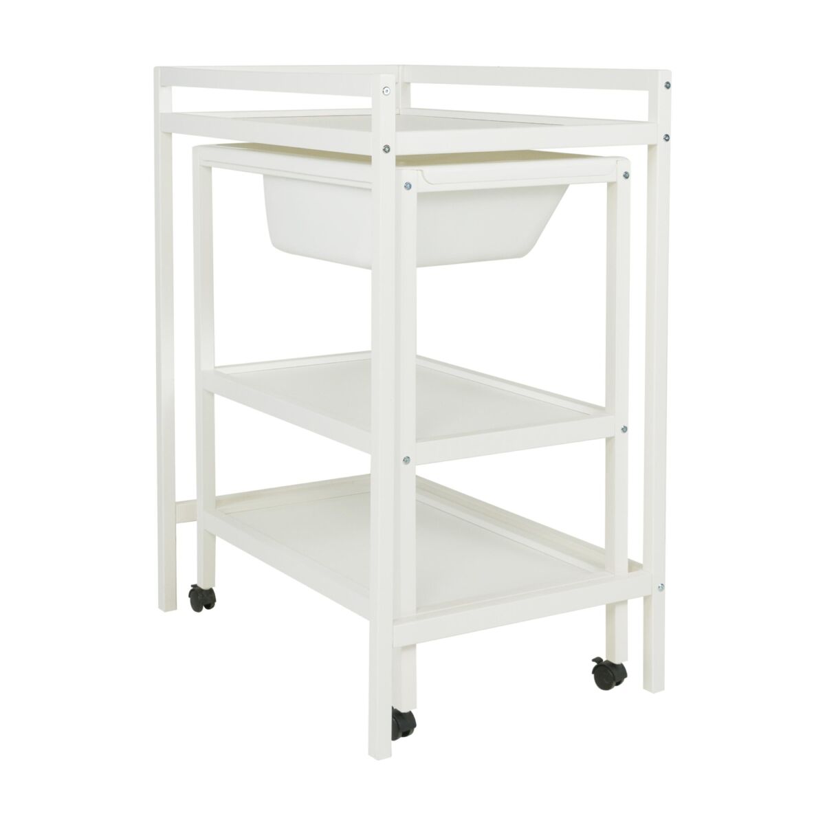 Quax puslebord med bad – Basic – Hvid