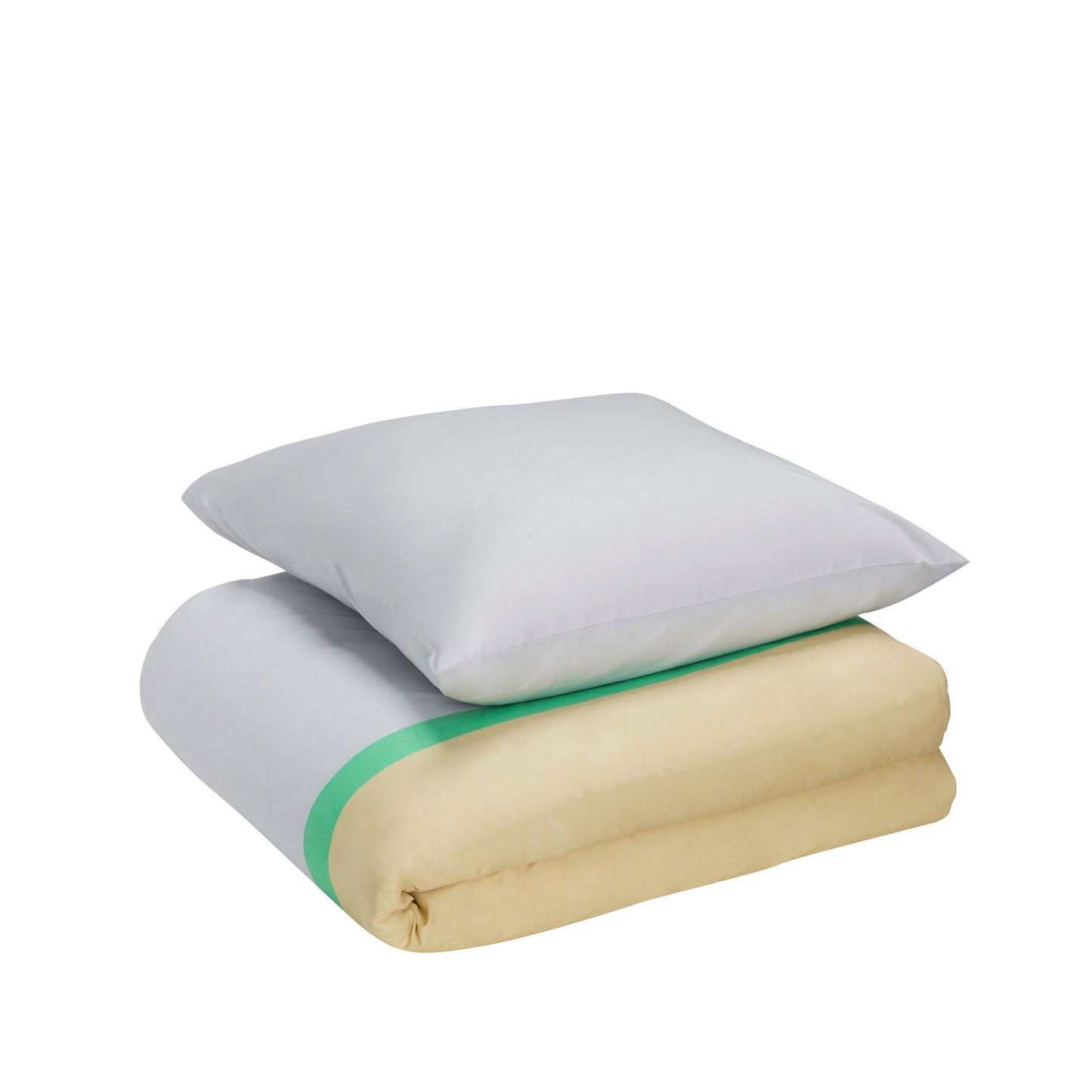 Hübsch Block sengetøj 140 x 220 cm – Beige/Flerfarvet