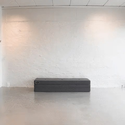 by KlipKlap KK 3 Fold XL - Deep Green/Light Green (Stor foldemadras)