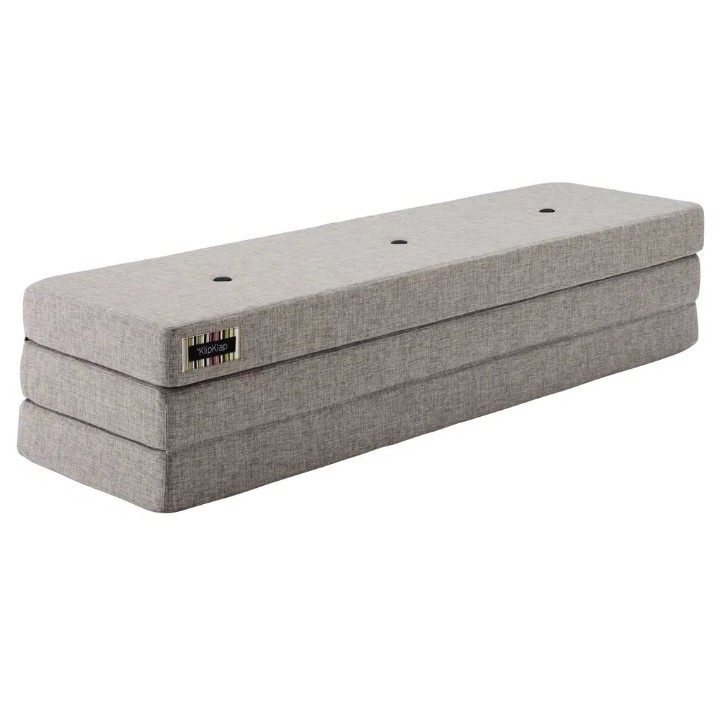 by KlipKlap KK 3 Fold XL - Multi Grey/Grey (Stor foldemadras)