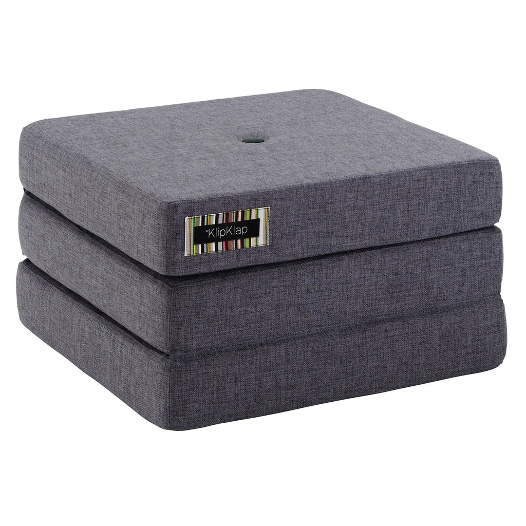by KlipKlap KK 3 Fold Single – Blue Grey/Grey (Foldemadras)