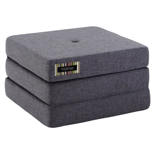 by KlipKlap KK 3 Fold Single – Blue Grey/Grey (Foldemadras)