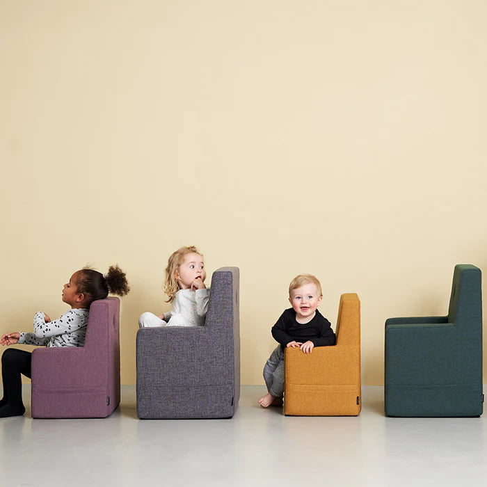 by KlipKlap KK Kids Børnestol XL – Deep Green w. Light Green