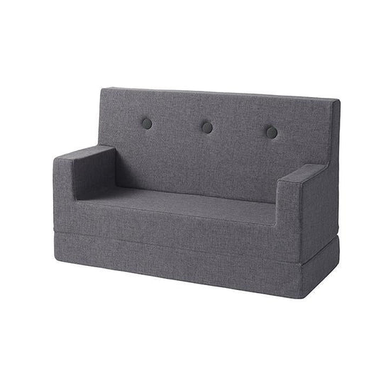 by KlipKlap KK Kids lille legesofa – Blue Grey/Grey