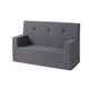 by KlipKlap KK Kids lille legesofa – Blue Grey/Grey