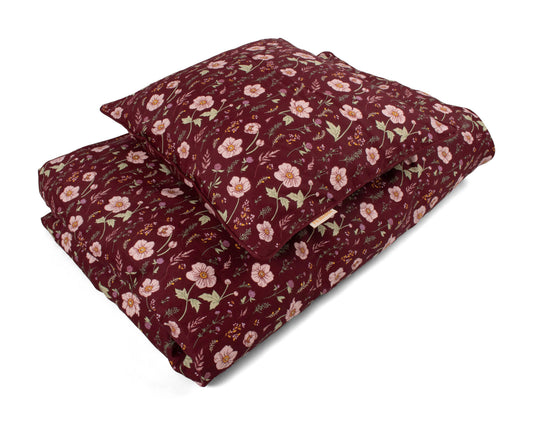 Filibabba junior sengetøj GOTS (100x140 cm) – Fall Flowers