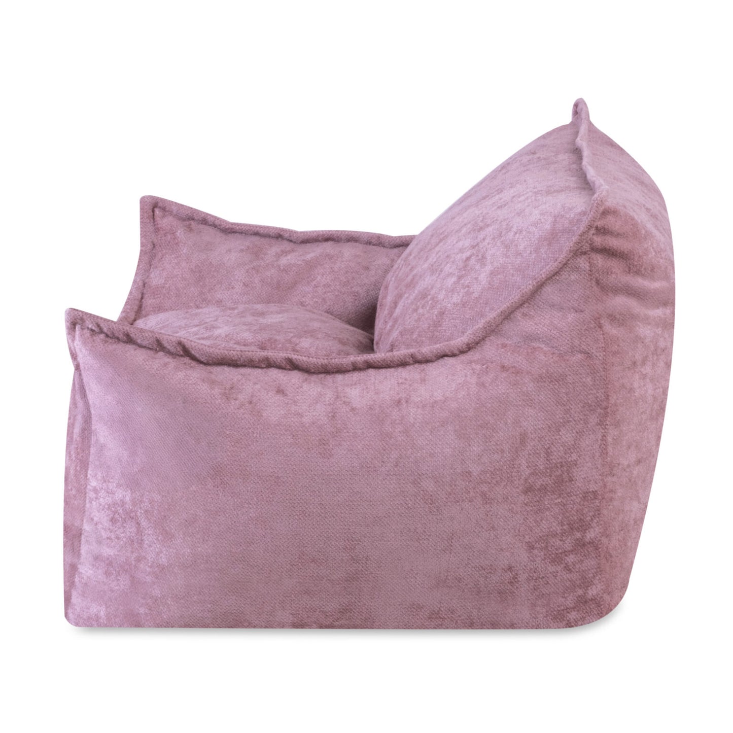Plush Nest Roya lænestol til børn i premium chenille – lyserød